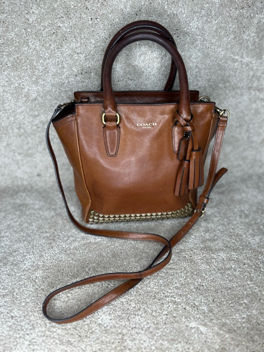 Coach Legacy Mini Tanner Bag w/dust cover studded